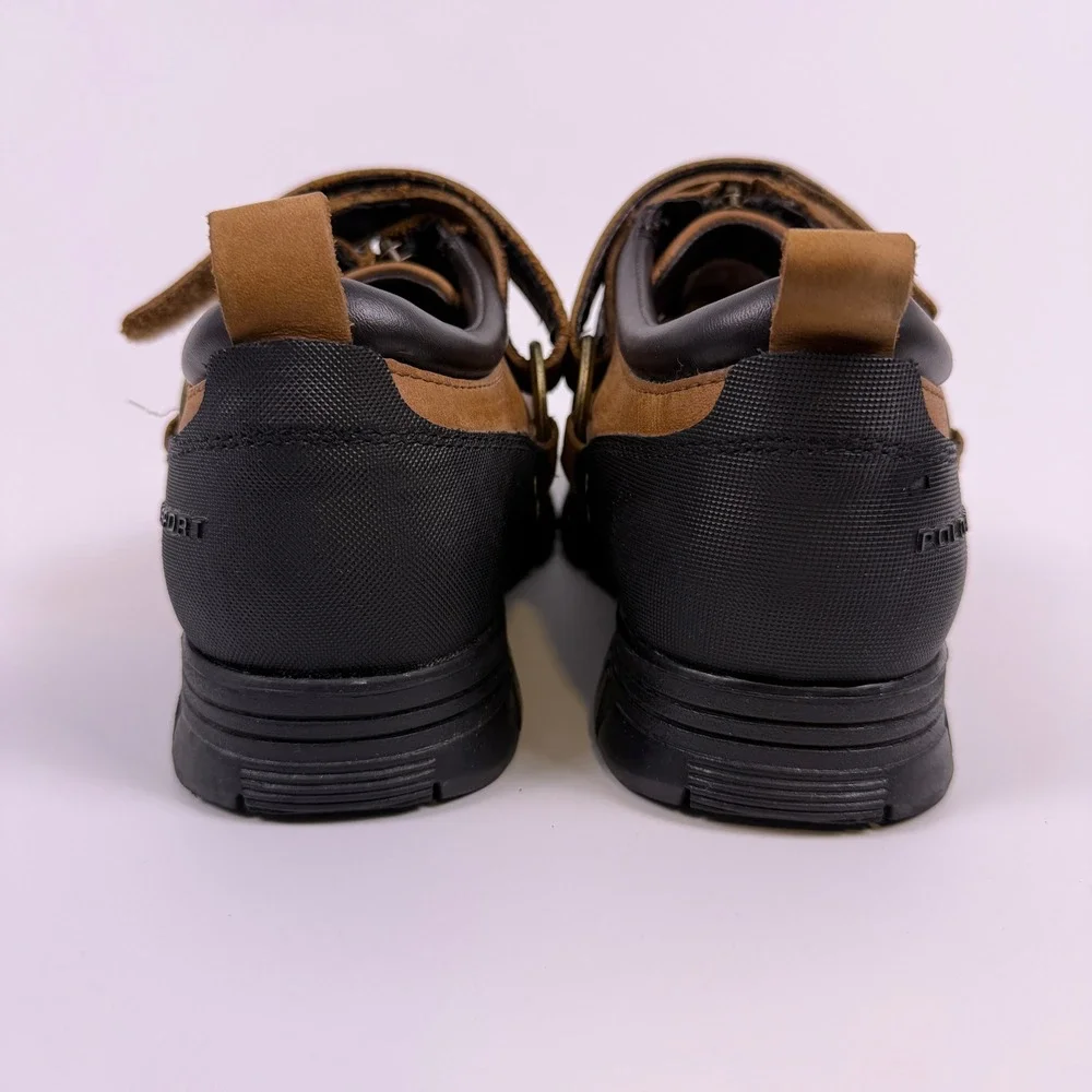 NWOT VTG Ralph Lauren Polo Sport Conquest Duck Boots Mens 9.5 Brown Leather